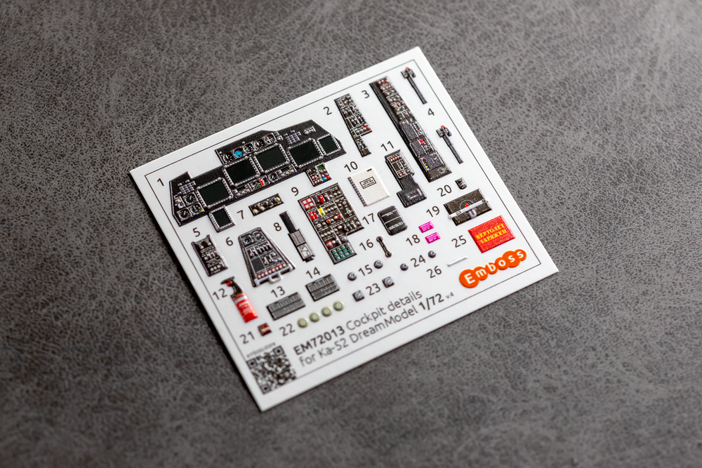 Ka-52 details set for DreamModel 1/72 (3D decal)
