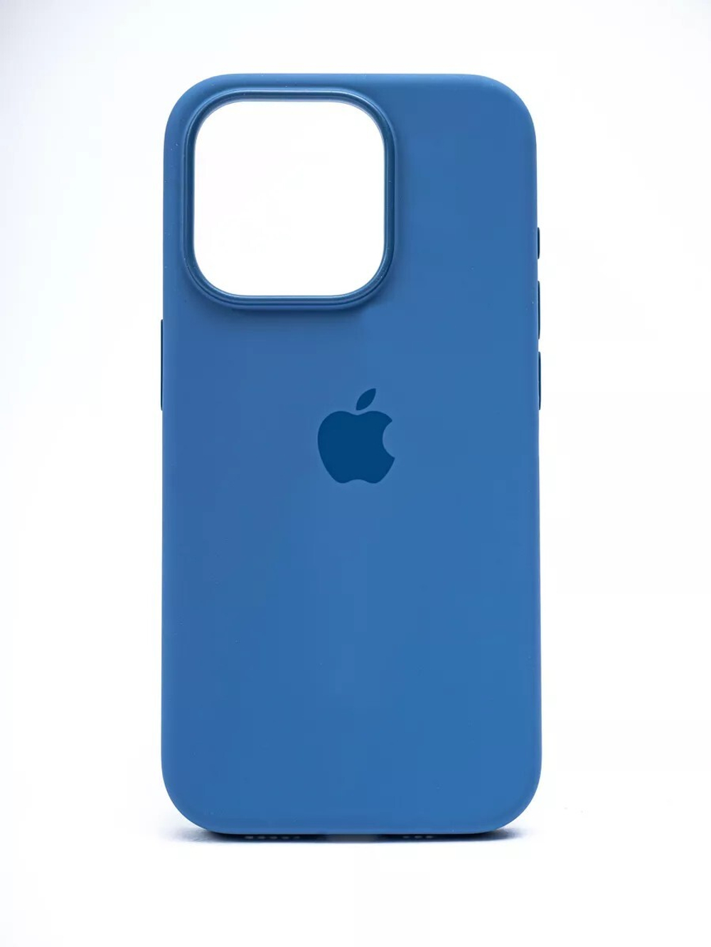 Силиконовый чехол Silicone Case iPhone 15 Pro Max, c MagSafe, Голубой
