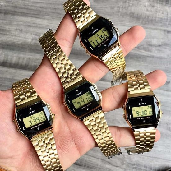 Электронные часы Casio A-159WGED-1D с бриллиантами