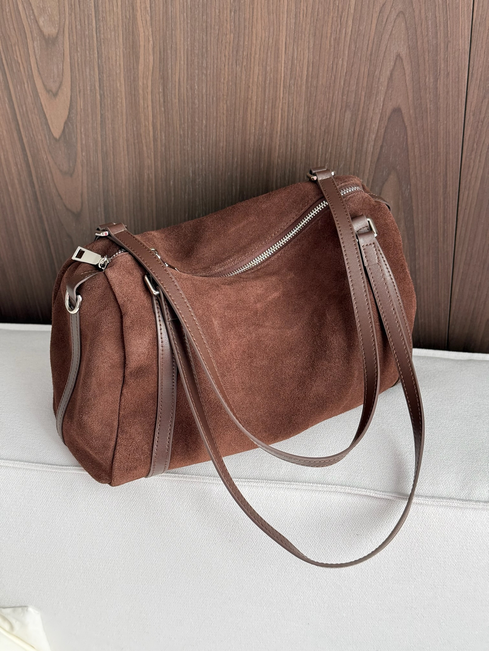 Сумка из натуральной замши