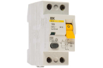 Выключатель дифференциальный (УЗО) ВД1-63 2Р 16А 30мА IEK