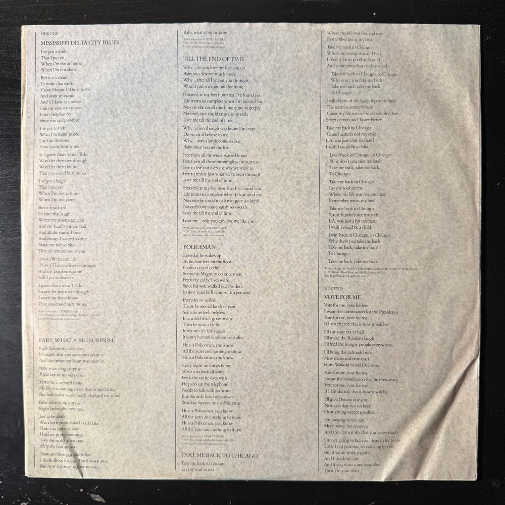 Chicago - Chicago XI (Европа 1977г.)