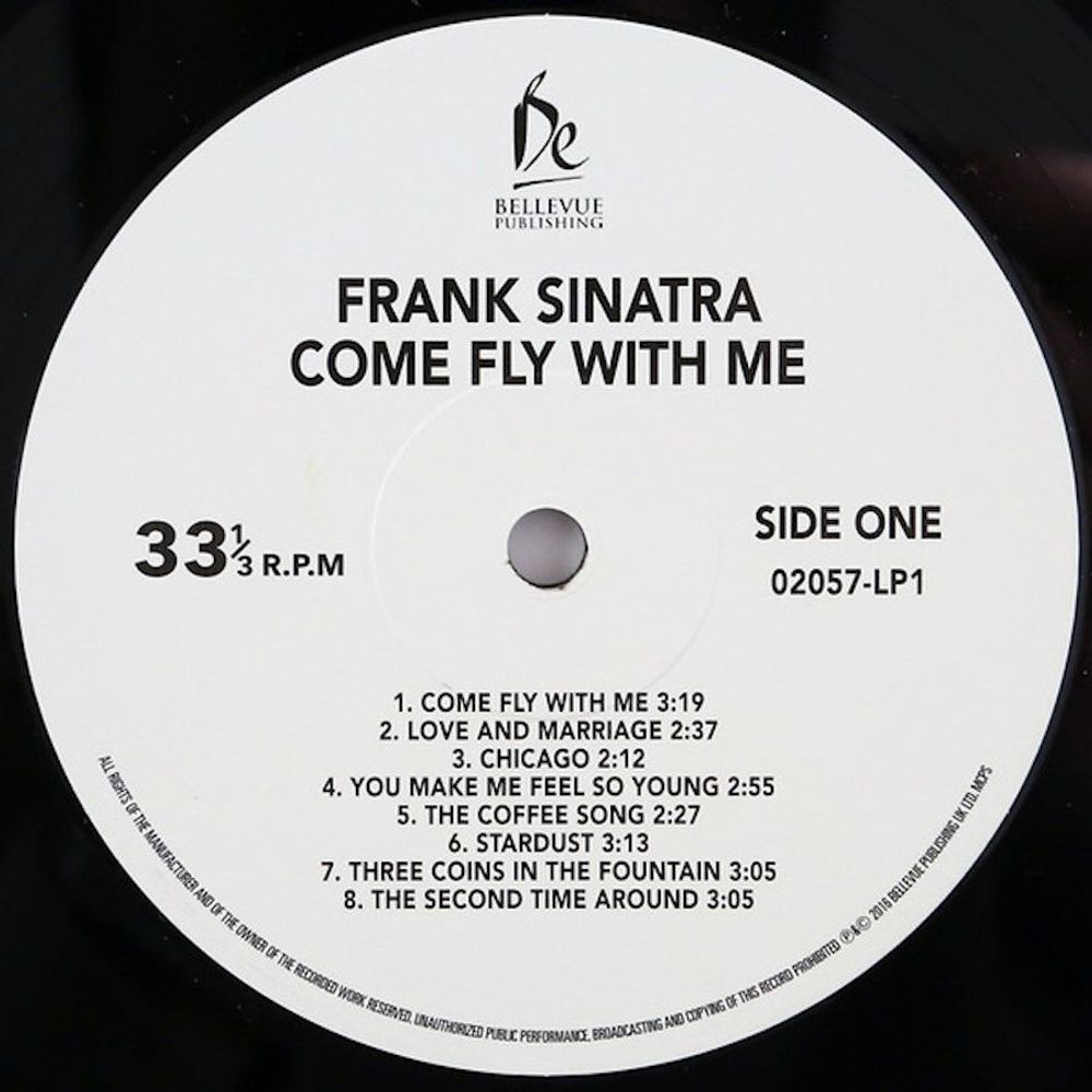 Frank Sinatra. Come Fly With Me (2 LP) Новая запечатанная виниловая пластинка