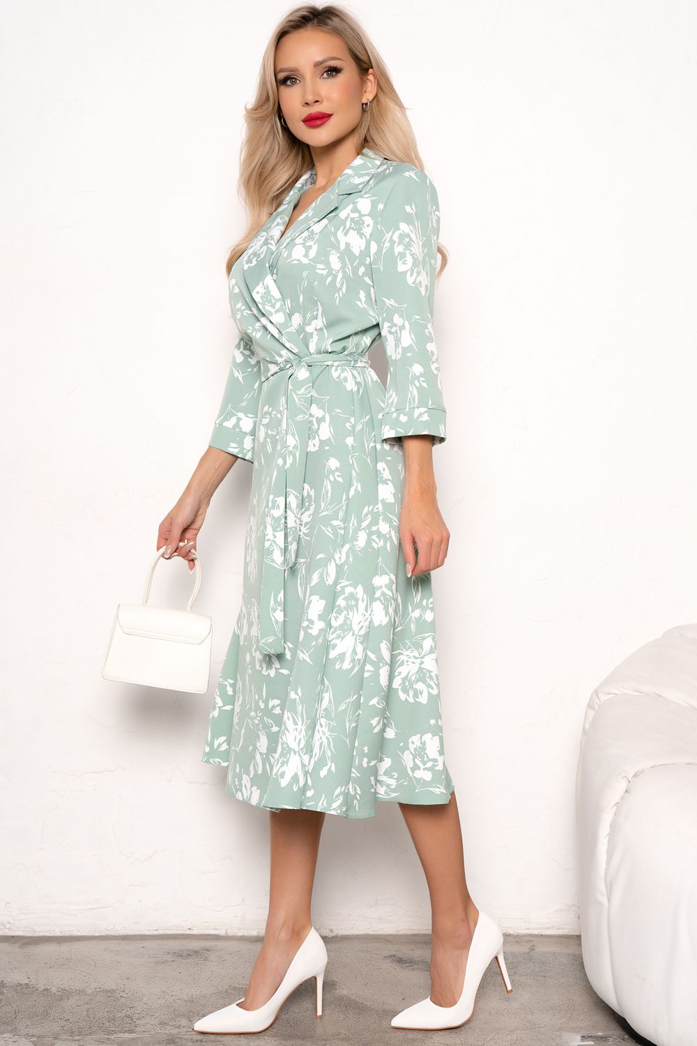 Платье Марта (мята/белый) Р11-1189/8 Nikol