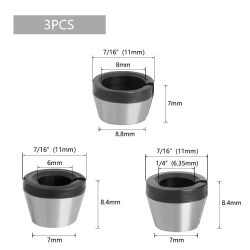 Цанга 6/6.35/8 мм для кромочного фрезера. 3 шт