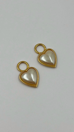 Подвески для серёг/клипс Сердечки