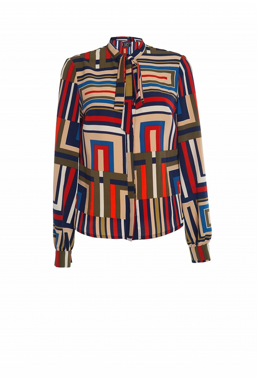 Блуза с графичным принтом LE-16-17FW