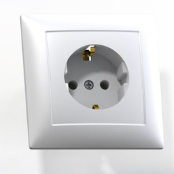 "СЕЛЕНА"Розетка скр. уст. одномест. с з/к РС16-370 Кунцево Электро
