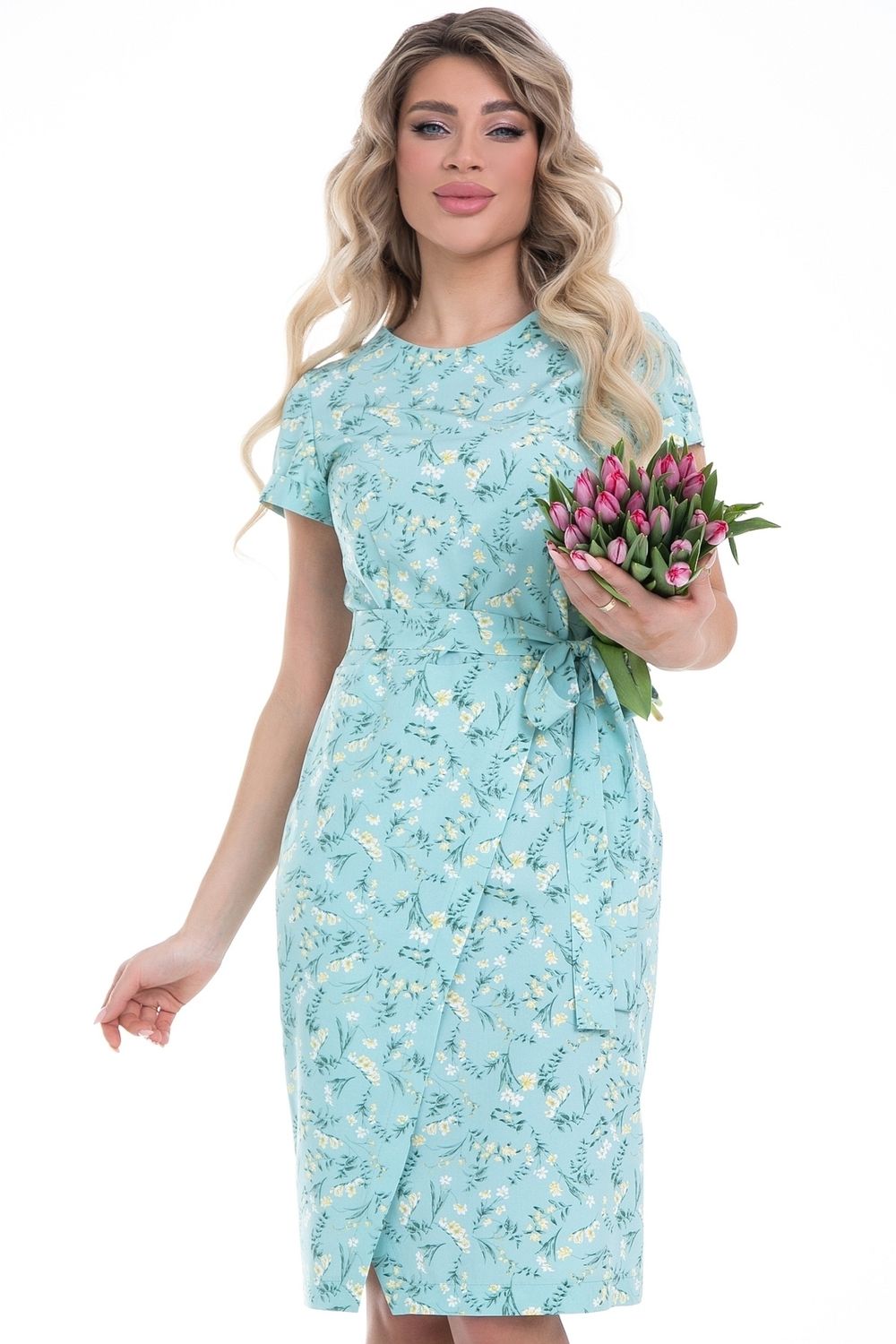 Платье Мечта (бирюза) Diolche (Акция)