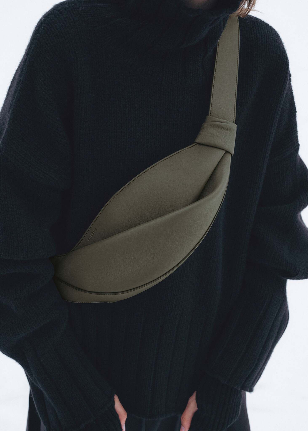 POLENE СУМКА NEYU, ДЫМЧАТО-ЗЕЛЕНЫЙ