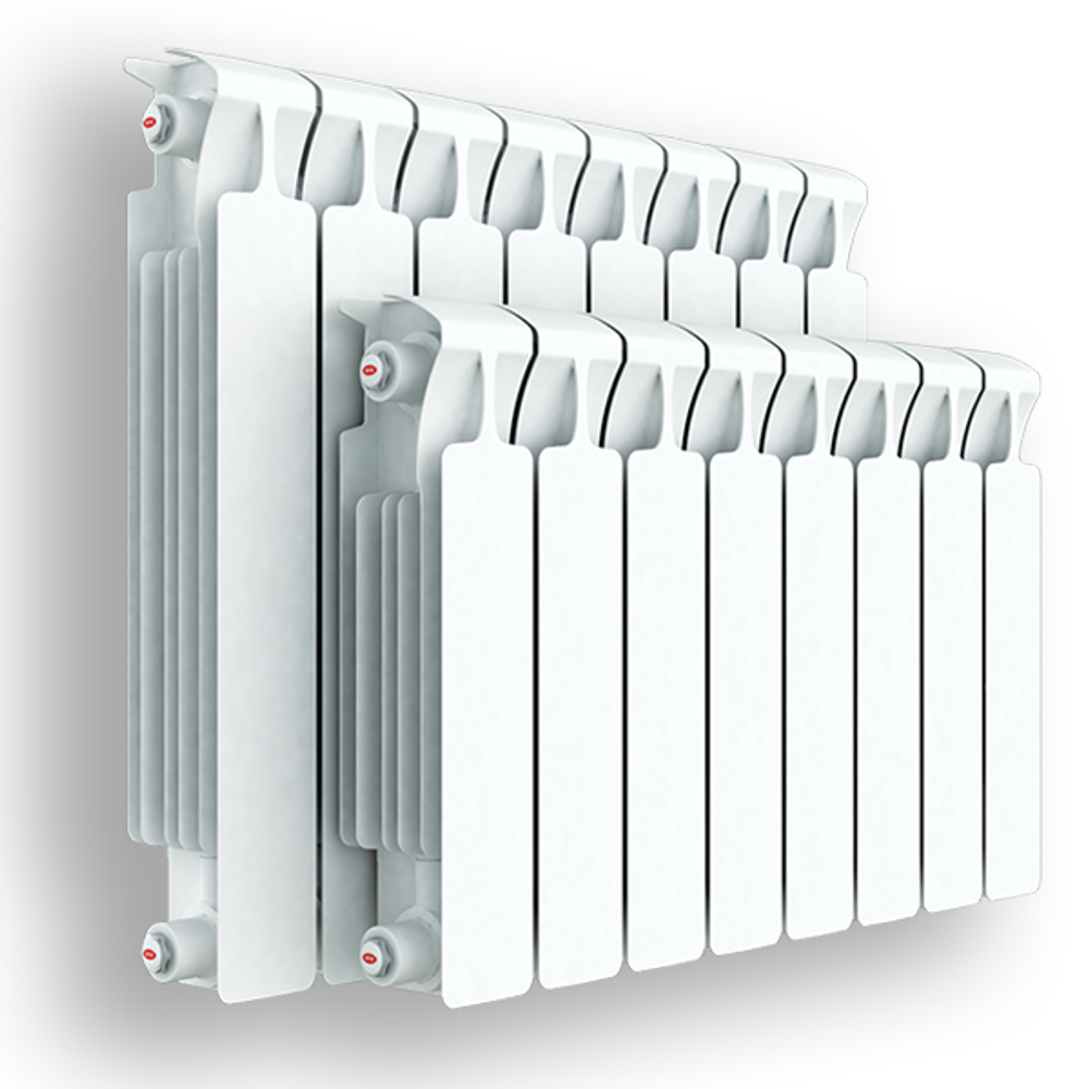RIFAR MONOLIT 500  8 секций радиатор биметаллический боковое подключение (белый RAL 9016)