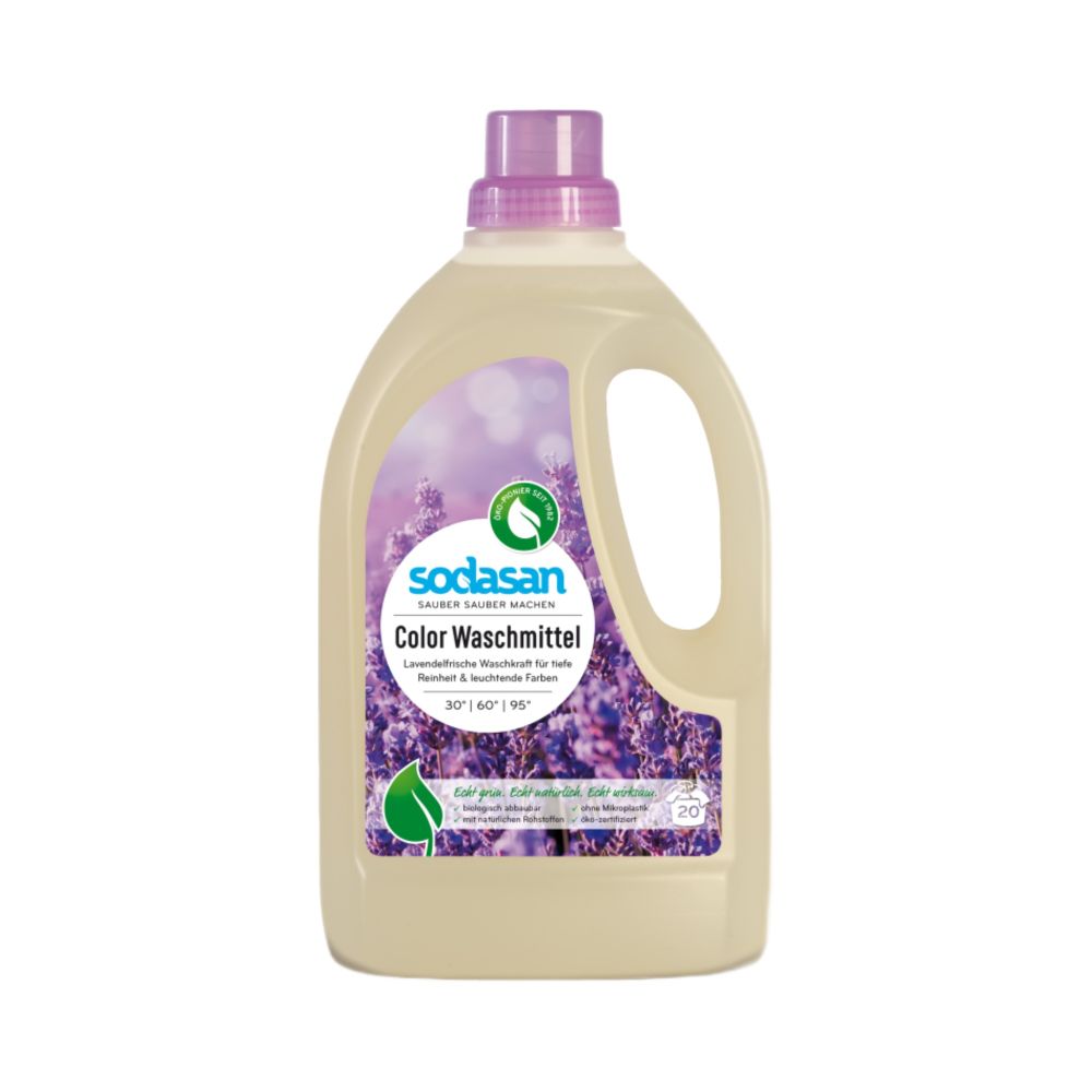 Гель для стирки цветного белья Лаванда 1,5 л (Sodasan)