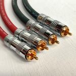 DAXX R89 Фоно кабель с посеребренными жилами 2x0.75mm2 уровня High Grade, D=9mm / Цанговый разъём