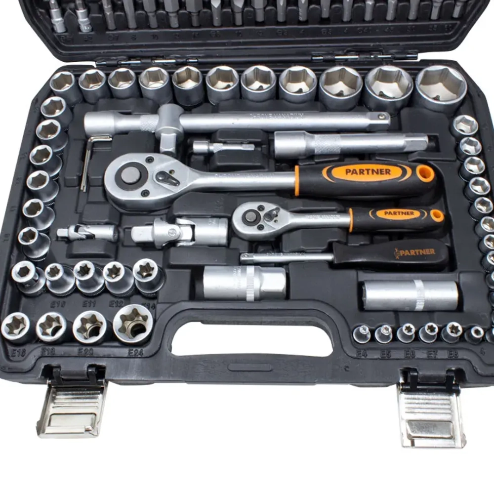Набор инструмента 108пр.1/4''&amp;1/2''(6-гран)(4-32мм) Partner PA-41082-5