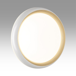 7650/DL PALE SN 141 Светильник пластик/белый/золотой LED 48Вт 4000К D380 IP43 TOFIQ WHITE