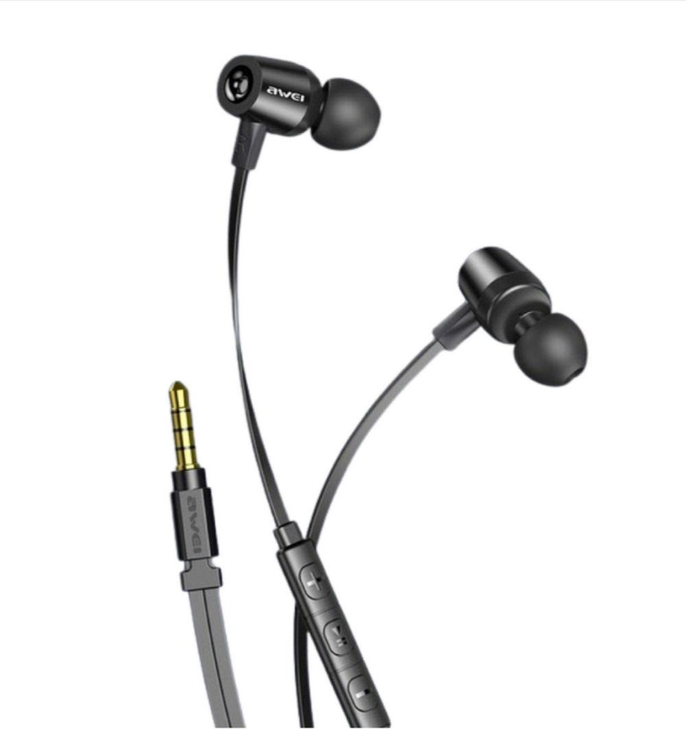 Наушники проводные Awei L1 с микрофоном