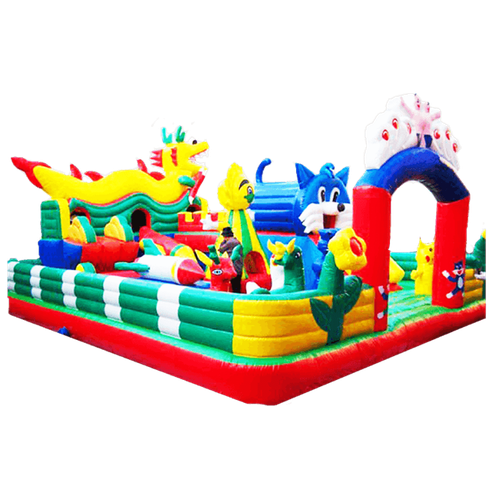 Коммерческий надувной батут "Звериная компашка"