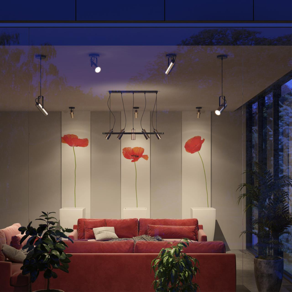 3714/1 LN Подвес GU10 LED 1*5Вт IP20 MODERNI