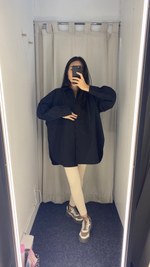 Рубашка Lumina чёрная оверсайз