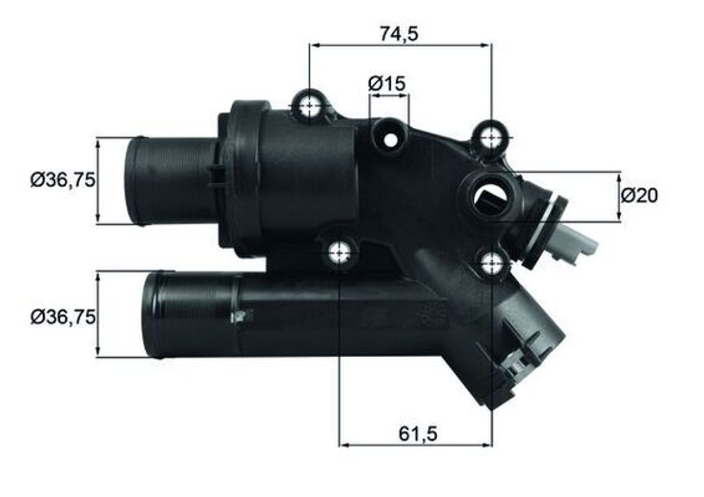 MAHLE - TH4683-MAH - Thermostat, coolant
