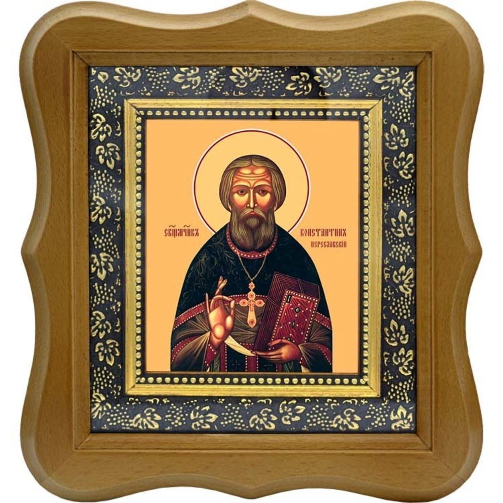 Константин Переславский (Снятиновский) священномученик, пресвитер. Икона на холсте.
