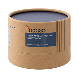 Свеча ароматическая Tkano Edge Secret Santa синяя 30ч