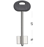 Заготовка сувальдного ключа 13640 MTR1DP