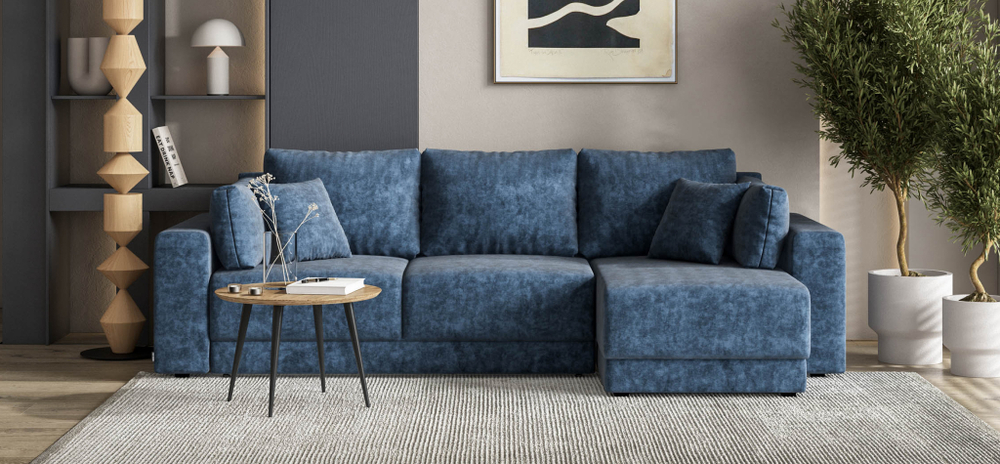 Угловой диван Босс Прайм ХЛ Велюр Роял топаз