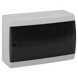 Корпус пластиковый навесной ЭРА COMFORT ЩРН-П-12 IP41 прозрачная крышка белый | Корпуса пластиковые модульные