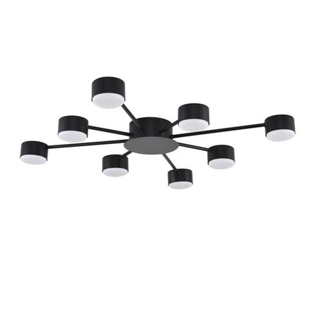 8344/8C COMFI LN26 251 черный, металл Люстра GX53 LED 8*7W 220V TORINA