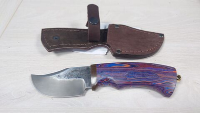 Нож «Прихлоп-2», Х12МФ, авторская микарта