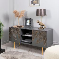 Тумба под ТВ Тропик 117см Стайл Серый Голд