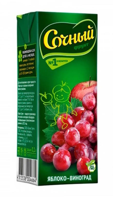 Нектар Яблоко-вишня 0,2л. Сочный фрукт