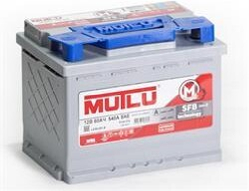 Аккумулятор автомобильный Мулту 60 А/ч прямая L+ 242х175х190мм