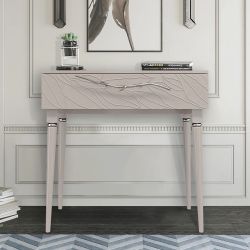 Консоль Арт Колор leaves Классик Сильвер Серый агат