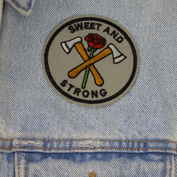Нашивка на рюкзак и на одежду. Sweet and Strong