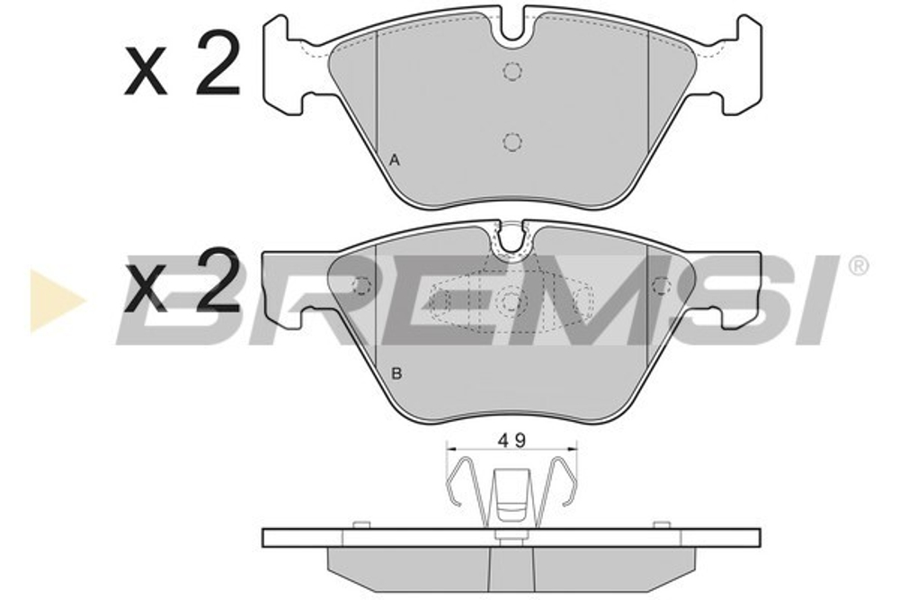 BREMSI - BP3479-BMS - Brake Pad Set, disc brake