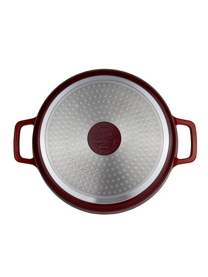 Кастрюля низкая 4 л. Kamille KM 4468 серия DUBLIN из литого алюминия с антипригарным покрытием с крышкой