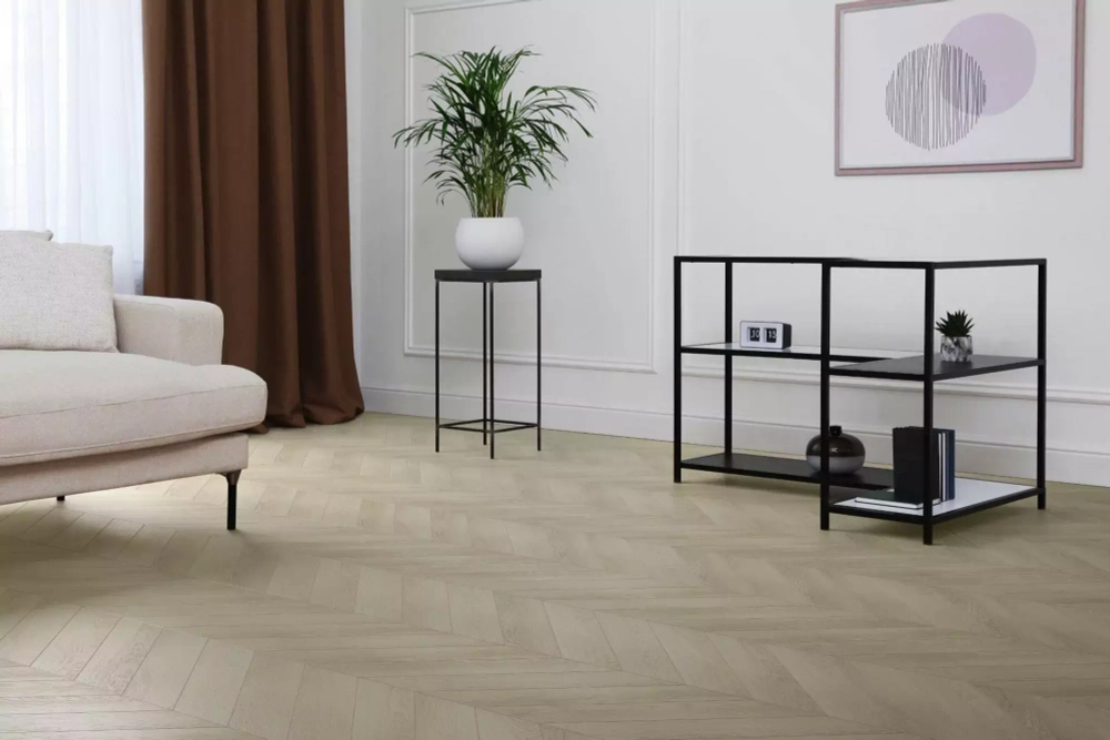Кварцвиниловая плитка Aquafloor Parquet Chevron Premium AF7012CVR