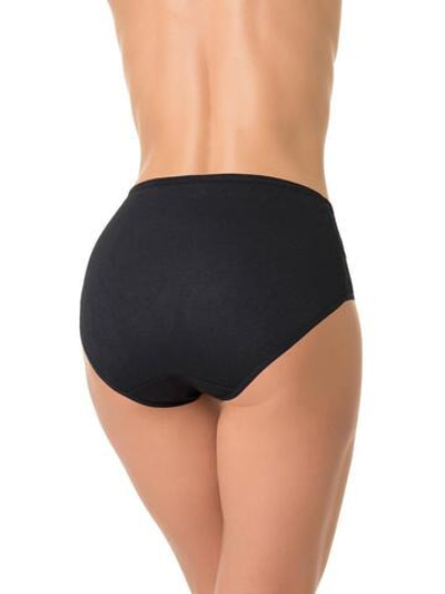 Трусы с высокой линией талии и кружевными вставками (Размер: 4X) (Цвет: грязно-синий)