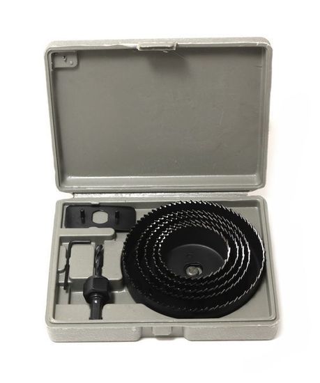 Набор кольцевых пил (коронок) БИБЕР 64-127мм в кейсе (набор 8шт)