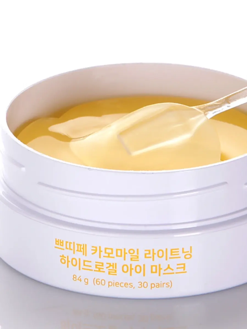 PETITFEE - ПАТЧИ ГИДРОГЕЛЕВЫЕ ДЛЯ ГЛАЗ ОСВЕТЛЯЮЩИЕ С ЭКСТРАКТОМ РОМАШКИ CHAMOMILE LIGHTENING HYDROGEL EYE PATCH, 60 ШТ.