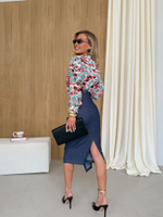 Рубашка из тонкого батиста с принтом