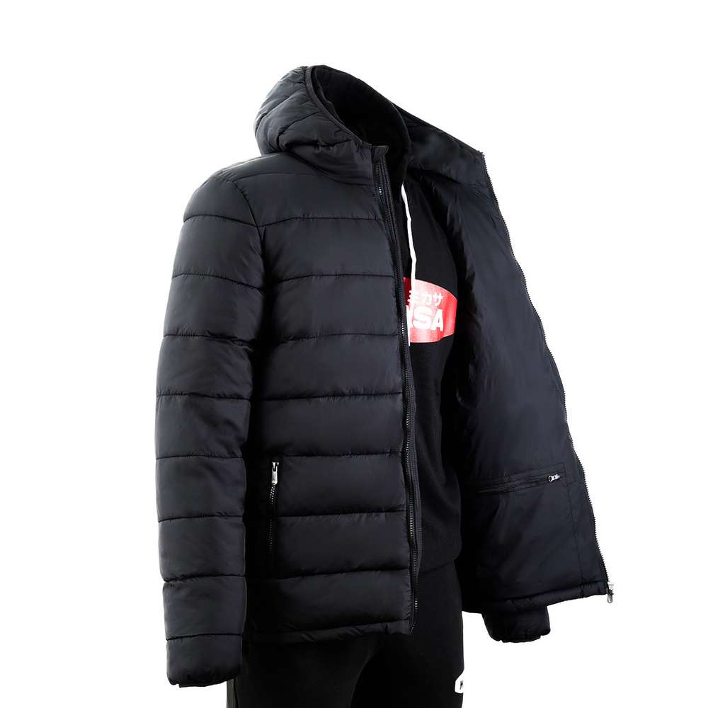 Куртка утепленная с капюшоном мужская MIKASA MT914-049-2XL, р.2XL, черный