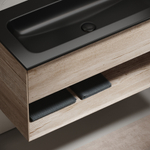 Тумба подвесная под раковину Sancos Marmi 1.0, дуб галифакс натуральный 995х445х520