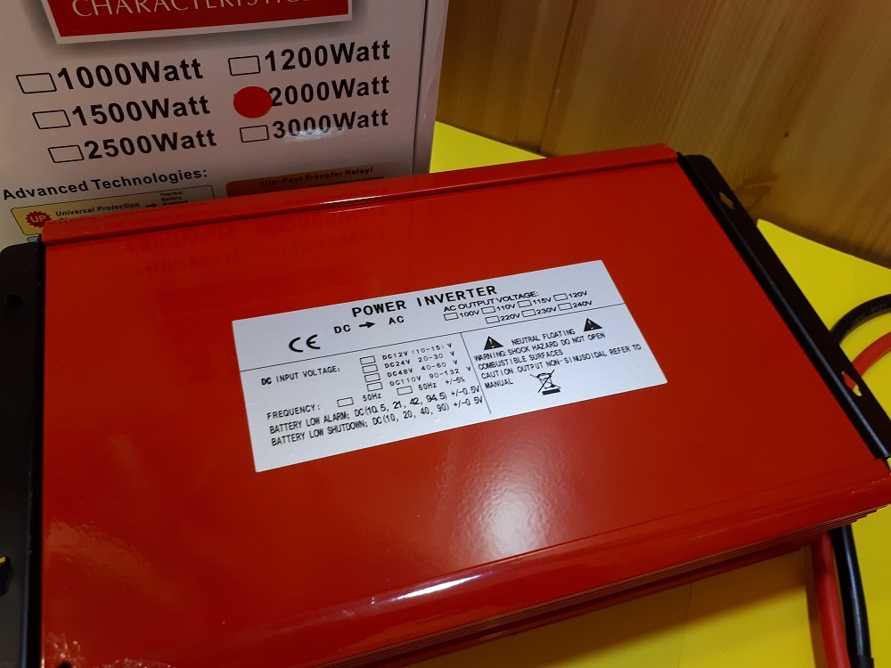 24V-2000W / Инвертор напряжения LaiRun 24-220V 2000W (24 вольта) (1 шт.)