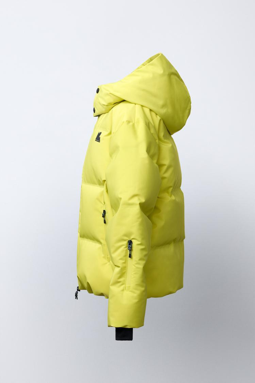 ZARA ВОДООТТАЛКИВАЮЩАЯ И ВЕТРОЗАЩИТНАЯ КУРТКА СО СЪЕМНЫМ КАПЮШОНОМ - SKI COLLECTION, НЕОНОВЫЙ ЖЕЛТЫЙ