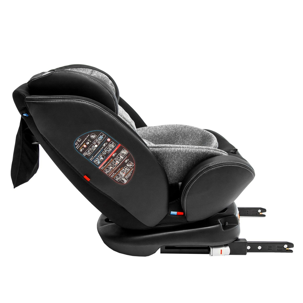 Автокресло детское AMAROBABY ST-3, Isofix класс D, группа 0+/1/2/3, (серый)