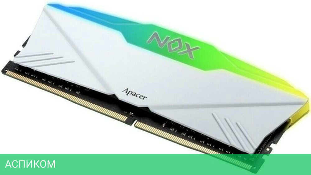 Оперативная память Apacer NOX RGB White Aura2 16GB DDR4 (AH4U16G32C28YNWAA-1)