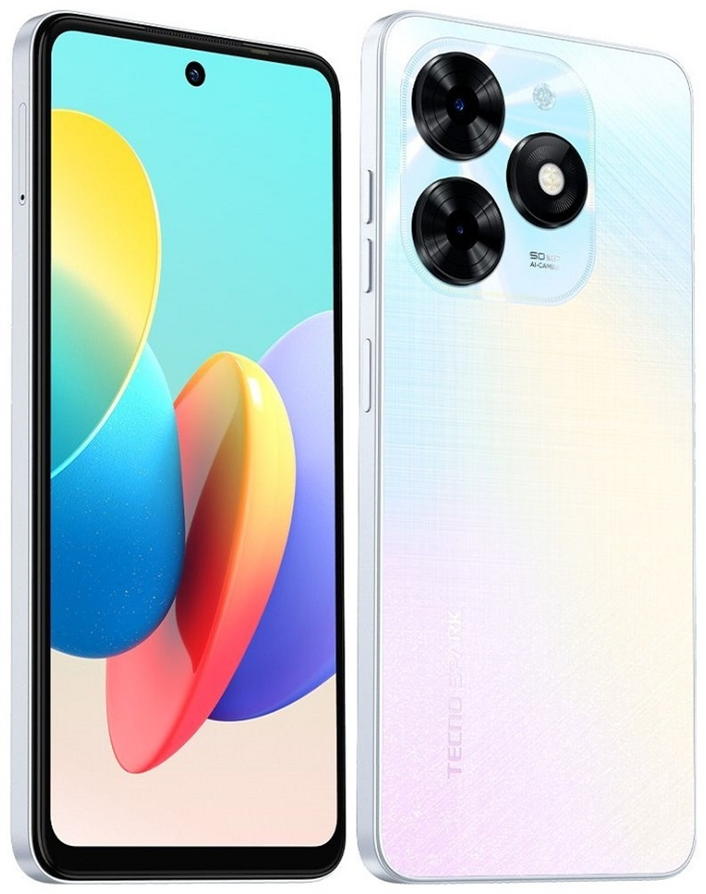 Смартфон TECNO SPARK 20C 4 ГБ/128 ГБ белый